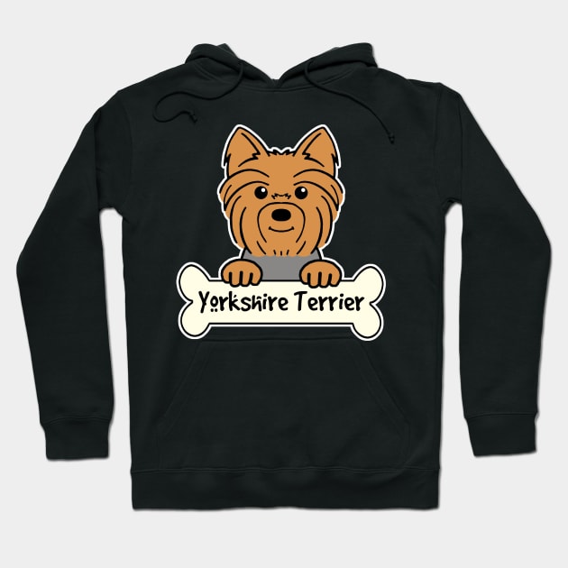 Yorkshire Terrier Hoodie by AnitaValle